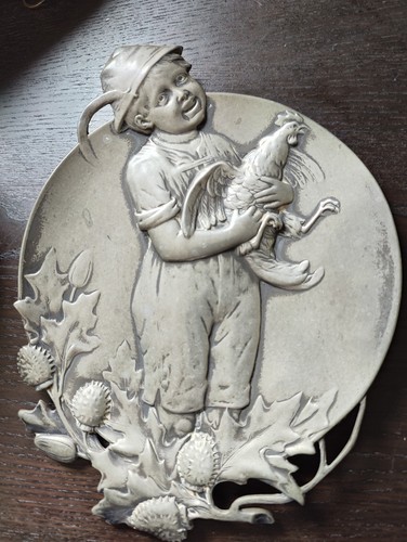 Antique art nouveau wmf pewter - art,