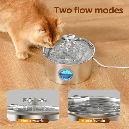 Cat water fountain - water,