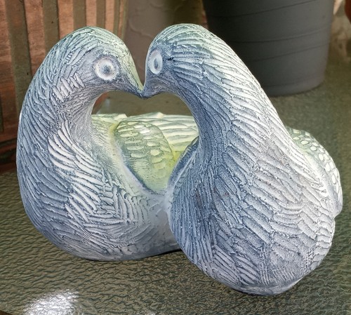 Vintage love birds shattuck - birds,