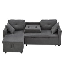 L-Shaped Corner Sofa Bed with
