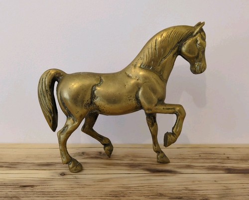 Brass horse figurine - figurine, vintage