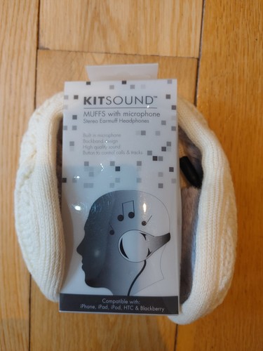 Kitsound cream fluffy ear - cream,
