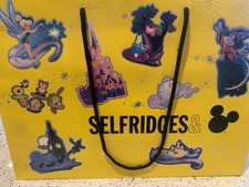 Selfridges UK Disney Limited Edition Large Yellow Shopping Paper Bag