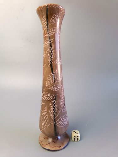 Carved engraved stone - stone, vase
