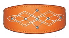 Orange Silver Stud Stitch
