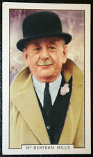 BERTRAM MILLS  Circus Owner  & Showman  Vintage 1936 Illustrated Card  JE15MS