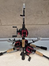 Telescopic rod and baitcaster