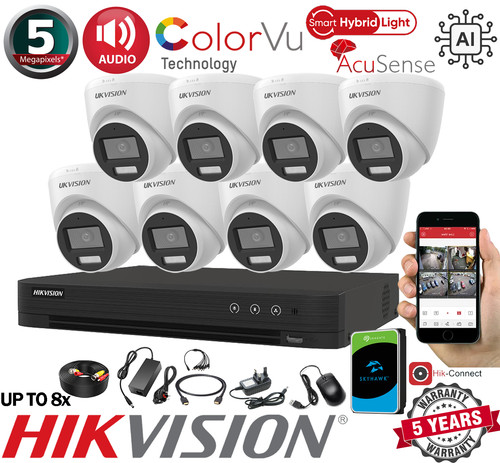 Hikvision 5mp colorvu cctv - hikvision, 3k