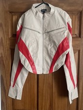 PLT Cream/red Faux Leather