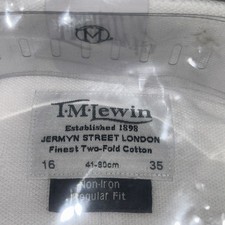 T M LEWIN, Men’s White Shirt
