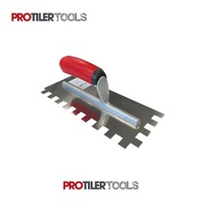 Pro Tiler Tools 15mm Notched Trowel Stainless Steel Softgrip Right Handed SGR15