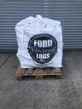 Kiln Dried Bulk Bag Of Hardwood Logs FULL DELIVERY INCLUDED 25cm Ready To Burn