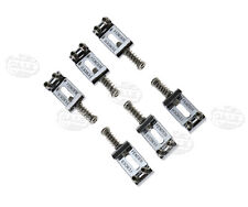 6 x Chrome Bridge String Tremolo Saddles Parts Set For Fender Electric Guitar