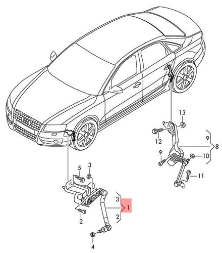 Genuine level sensor audi - level, n/s