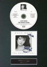 #56 KATE BUSH The Whole Story Album Signed CD COVER MOUNTED A4 Autograph Repro
