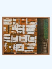 APPLE BOXES: SIGNS by David Holt (1980) Hythe Kent original oil painting