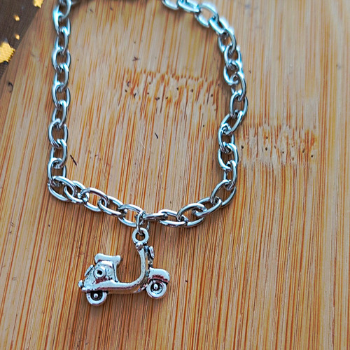 Handmade silver tone metal - handmade,