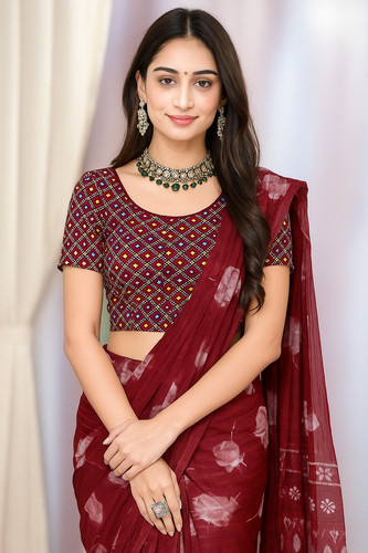 Stretch saree blouse - saree,