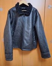 Zara faux leather bomber