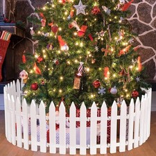 10X Plastic Picket Fencing Outdoor Garden Lawn Edge Border Path Edging Fence UK