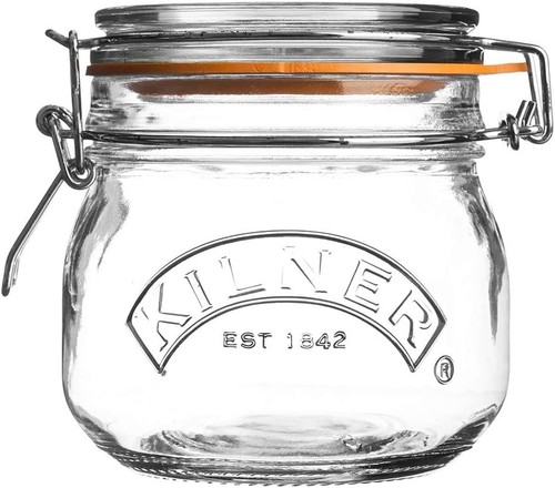 Stylish round glass jar - stylish,