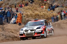 Federico Villagra ARG Mitsubishi Lancer Evo VIII MR on Stage 18 2005 Photo