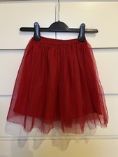 Girls Il Gufo Red Tulle Skirt