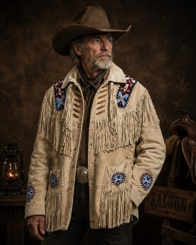 Men western cowboy suede - western,