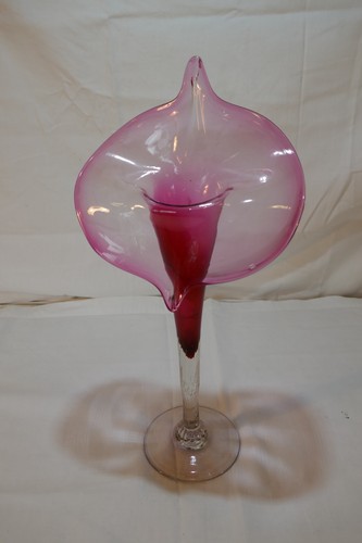 Mid century cranberry glass - a,