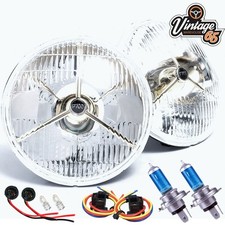 MG Midget MGB GT Classic P700 7" Sealed Beam Halogen Conversion H4 Headlights