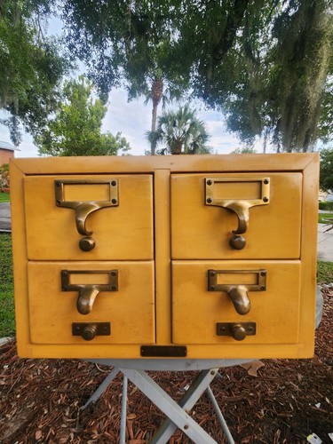 Vintage four drawer - drawer, library