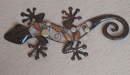 Wall art gecko lizard 46cm - art, gecko/lizard