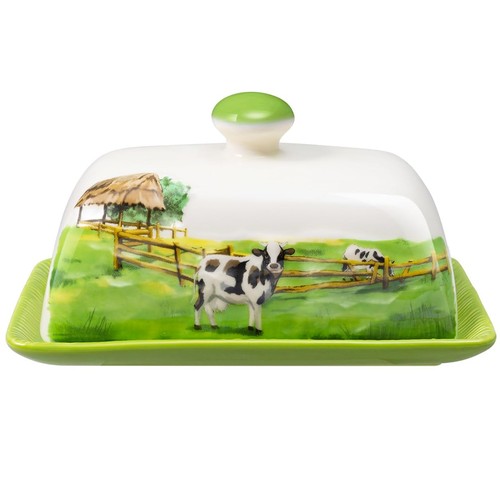 Butter dish with lid - with, french