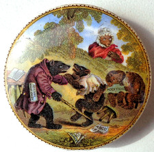 Bears Grease Pot Lid " Bears