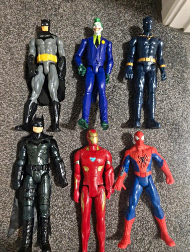 Marvel mixed lot plastic - dc, 6