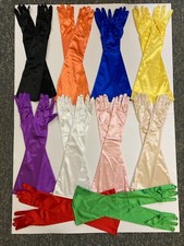 Ladies Womens Elegant Formal Over Elbow Satin Style Gloves Evening Party