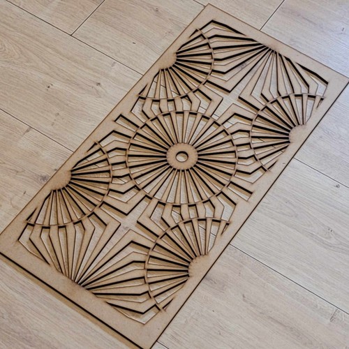 Retro art deco trellis - deco,