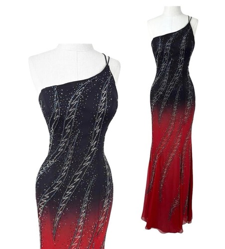 Vintage silk ombre - silk, beaded