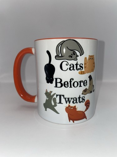 11oz mug cats before - cats, twats