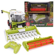 Remote Control Combine Harvester 1 24 Lights Sound Smoke Farm Vehicle Toy