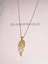 DIAMONIQUE ANGEL WING PENDANT