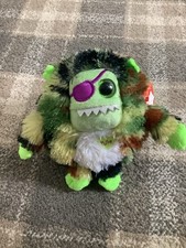 Ty Talking Monstaz Plush Camouflage One-Eye Patch Ball Teddy
