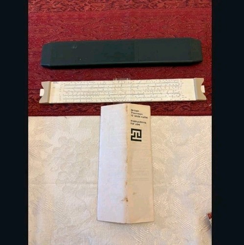 British thornton slide rule - british,