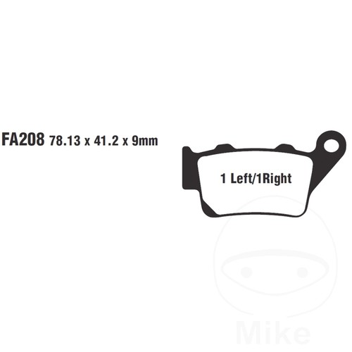 Ebc brake pads sintered mxs208 - brake,