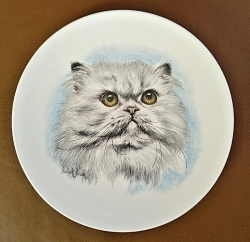 Poole pottery cat dish - pottery, 15cm
