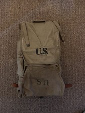 Haversack US Army WW2 1942 - BOYT - with Tail and Leather Insert 