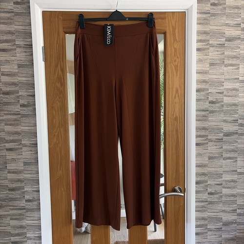 Kim stretch wide leg - &,