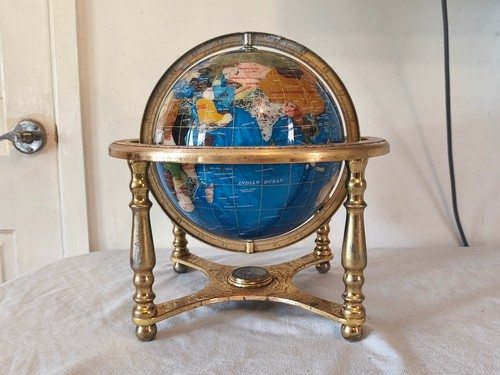 World globe blue inlaid - globe,