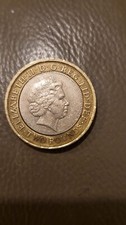  ERROR 2 pound coin 1807 slavery - Upside down writing - RARE 2007