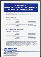 Bedford CF Electric Leasing